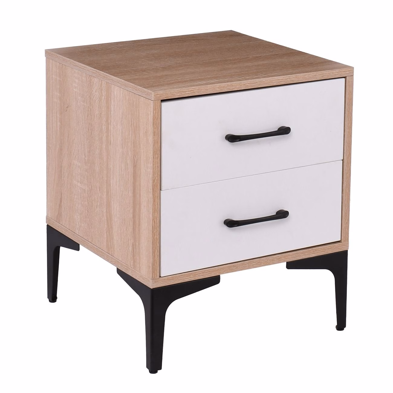 MERRANO Bedside 40x40x48cm Sonoma/White - Image 2
