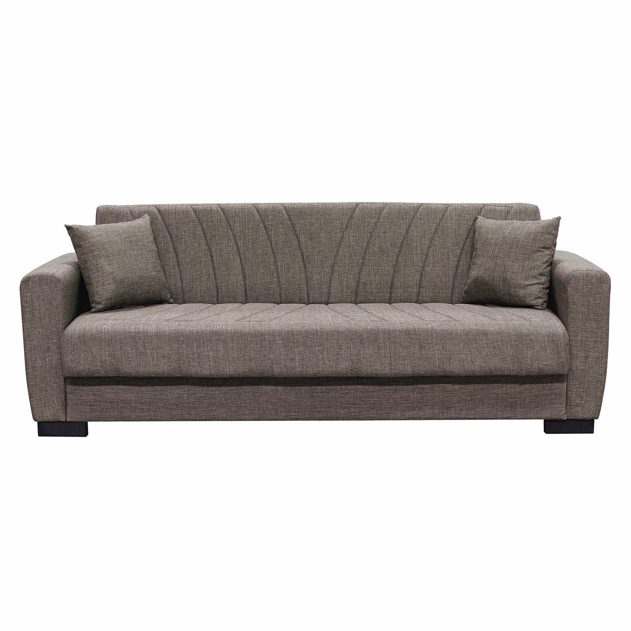 GALAXY Sofa-Bed with Storage 3-Seater / Fabric Brown - Image 3