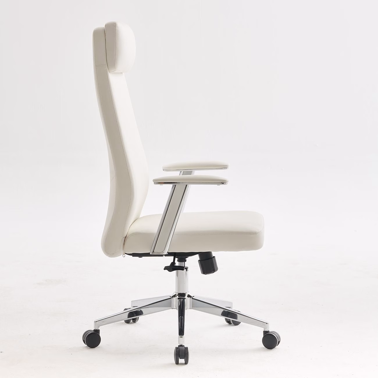 BF8800 Manager Armchair White Pu - Image 3