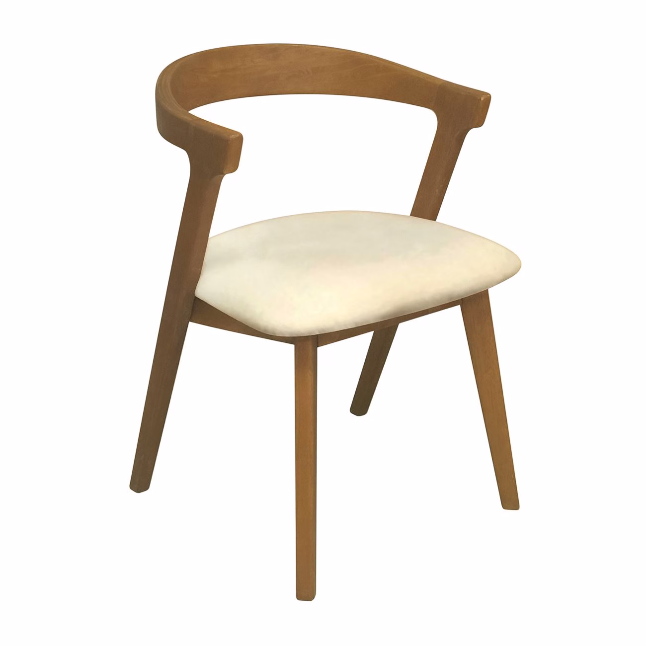 SANDRA Chair Natural, Pu Cream - Image 2