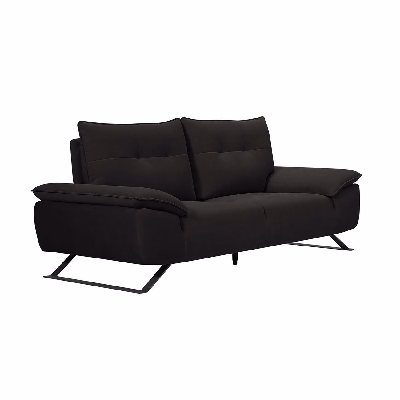 SELENA 2-Seater Sofa Anthracite Fabric - Image 3