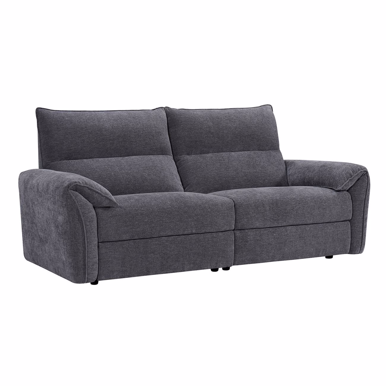 DALLAS 3-Seater Relax Sofa Grey Fabric - Image 3