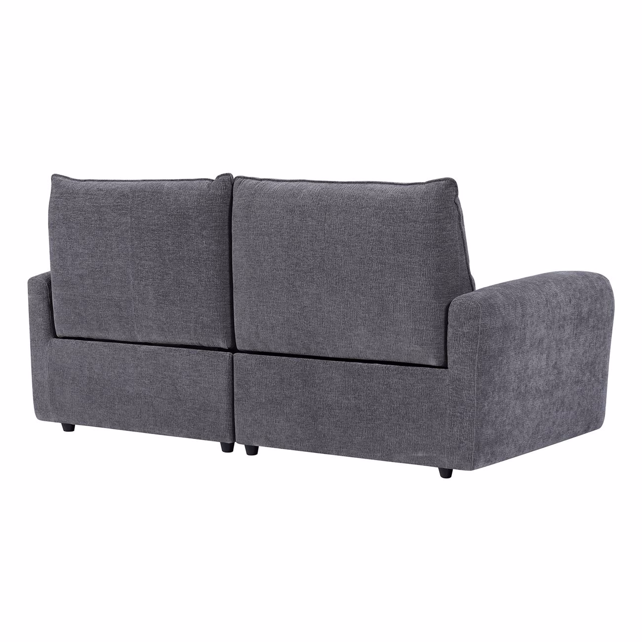 DALLAS 3-Seater Relax Sofa Grey Fabric - Image 4