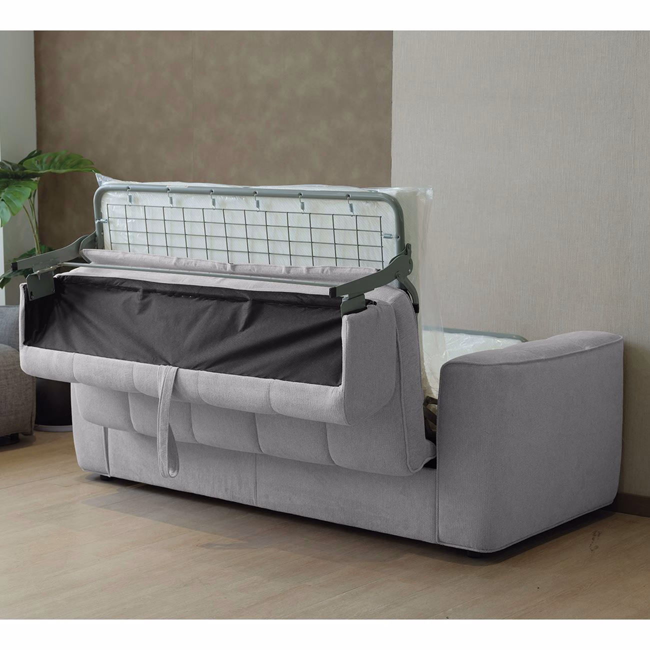 NORRIS Sofabed Water Repellent Fabric Light Grey - Image 3