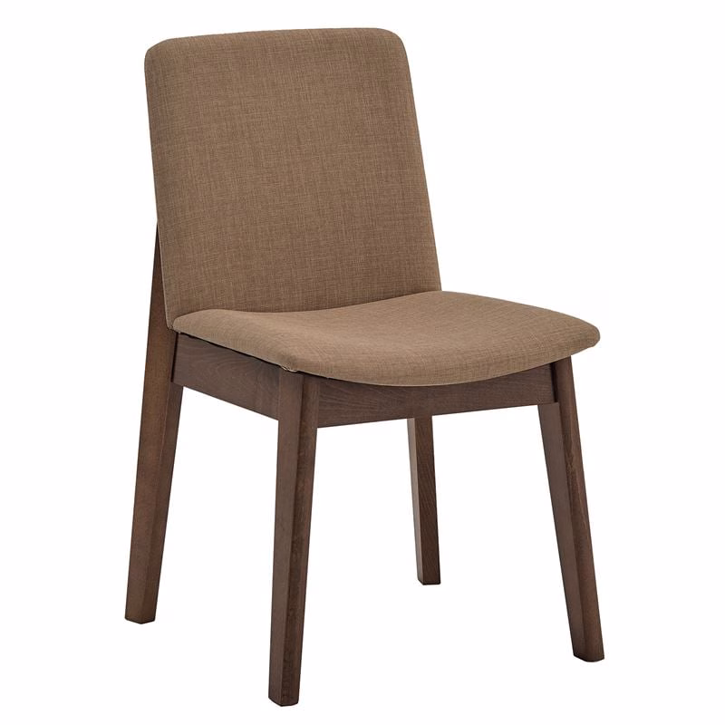 EMMA Chair Walnut/Fabric Brown