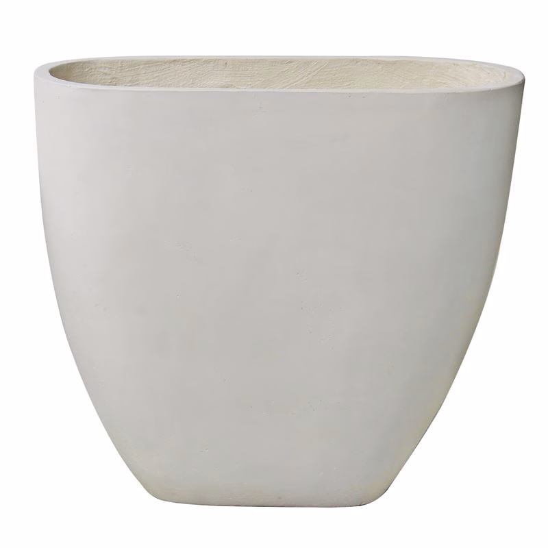 FLOWER POT-14 Milk White 76x37x71cm