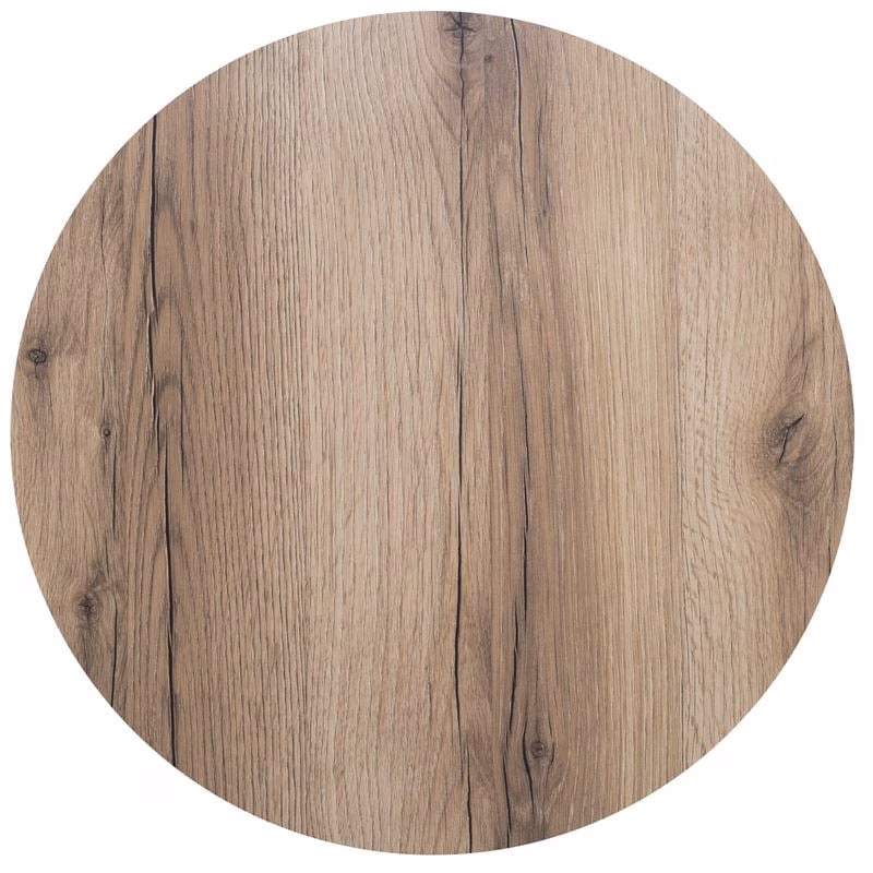 HPL Table Top D.70cm/12mm Natural Wood