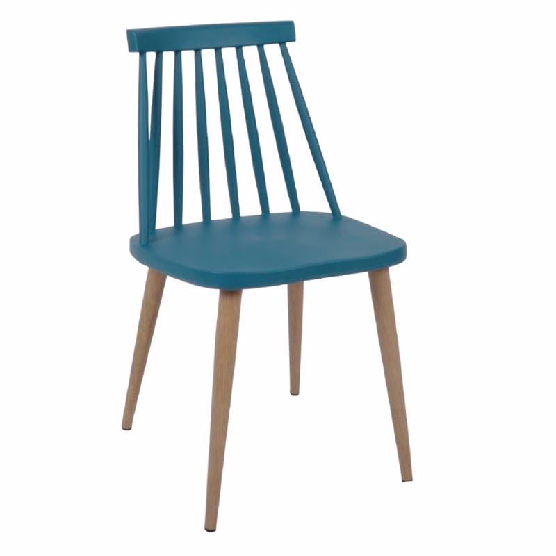 LAVIDA Chair Metal Natural, PP Blue