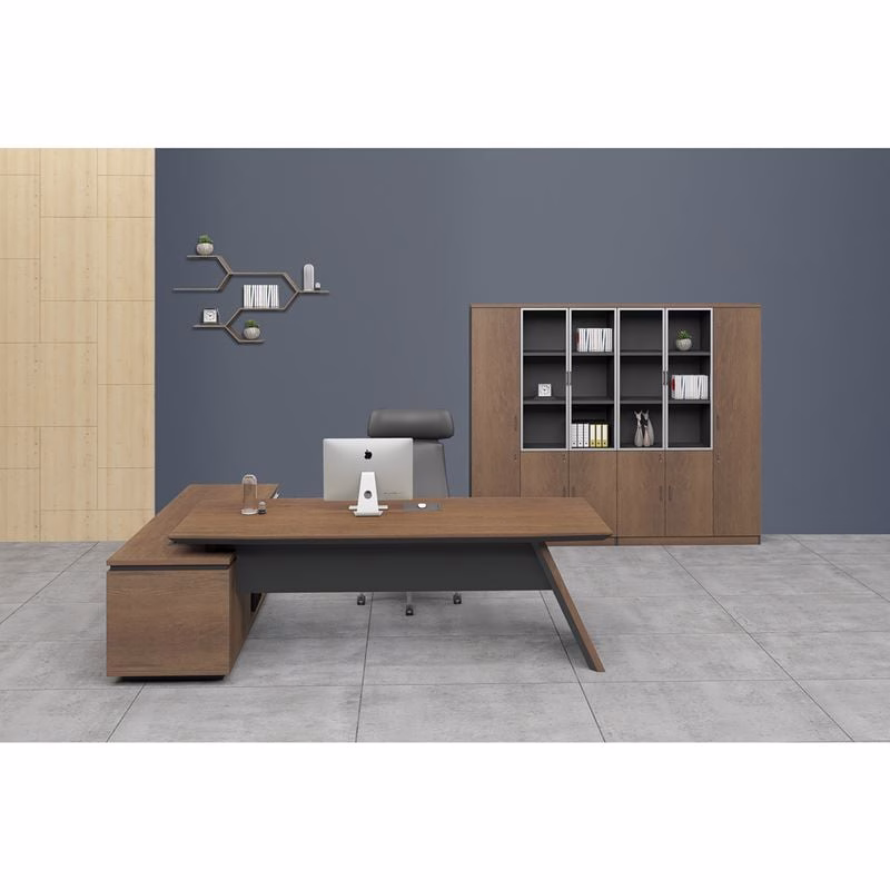 PROLINE Desk Right 200x200cm Wild Oak/Black