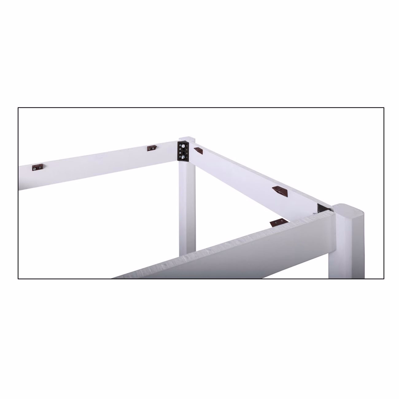 KAFENIOU Table Base 80x80 Impregnation Lacquer White K/D - Image 3