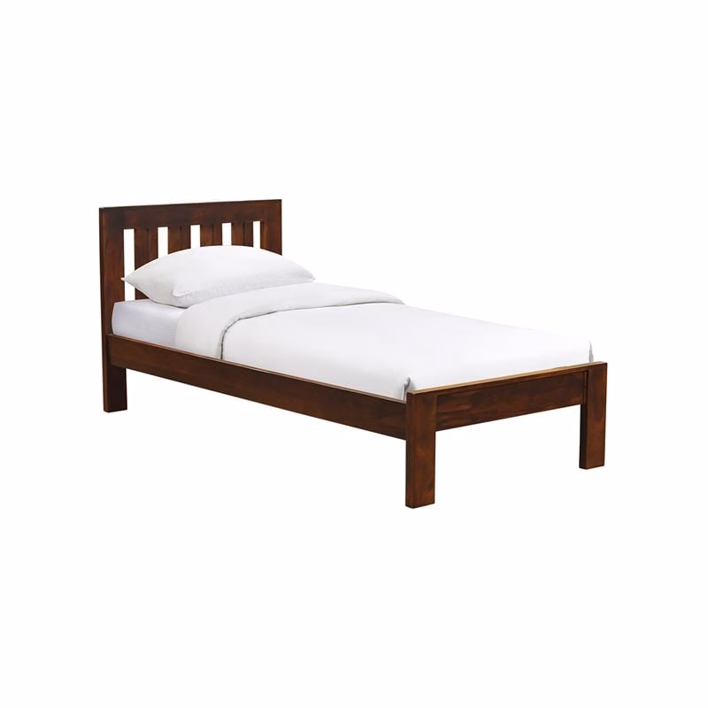 SOHO Bed (for Mattress 90x200cm) Sheesham, Walnut Finish