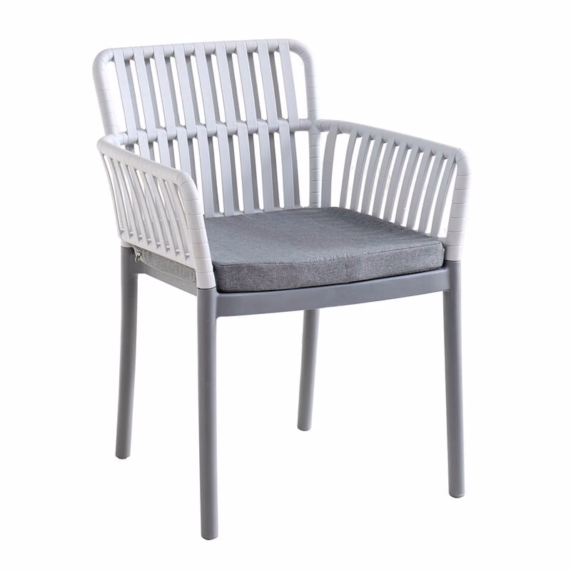 SYLVIA Armchair PP-UV Light Grey/Anthracite, Cushion Grey