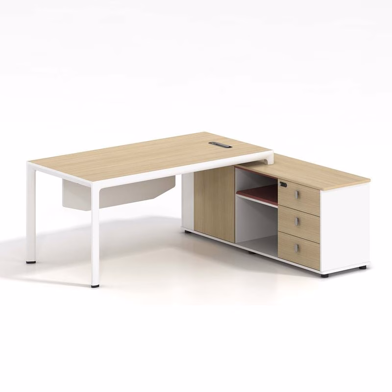 THESIS Right Corner Desk 180x160cm Beech/White