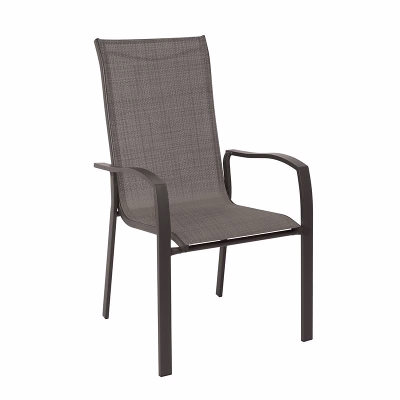 VERONA Dining Armchair Steel Brown/Textilene Brown